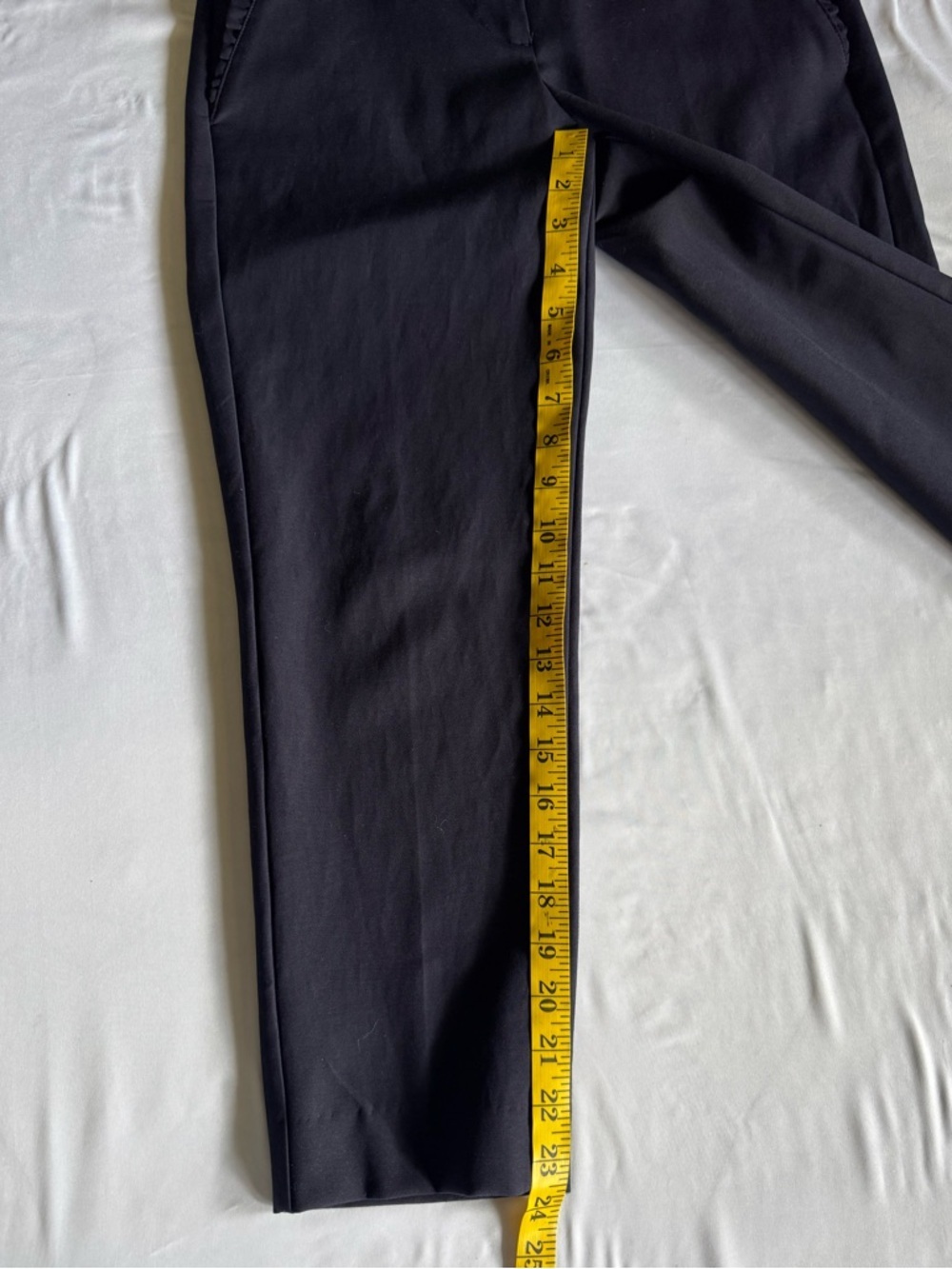 Talbots Petites 4P Dark Navy (almost black) Ankle Dress Pants Stretch Work - Picture 6 of 8